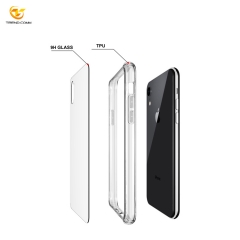 Ultra Thin Transparent 9h glass Phone Case For iphone Xr