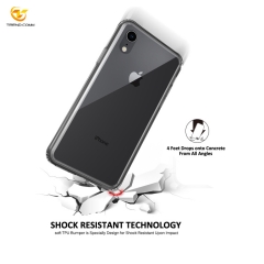 Ultra Thin Transparent 9h glass Phone Case For iphone Xr