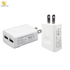 US EU Plug 5V 2.1A Two USB Power Adapter USB charger For Mobile Phone