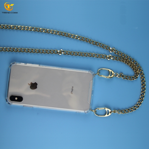 Snake Metal Chain Necklace Custom TPU For iPhone XS Max Case