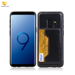 PU Leather Card Holder Mobile Phone Case For Galaxy S9