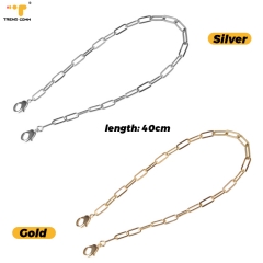 With Hook Buckle Shoulder Universal Cell Lanyard Mobile Hang Around Neck Metal Charm Holder Case Copper Chain Green Phone Strap