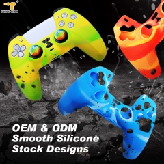 New Anti-dust Cheap Promotion Camouflage Silicone Dust Shell Stick PS 5 Covers