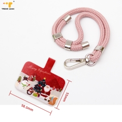 Custom Universal Polyester Cell Phone Chain Strap Wrist Wristlet Lanyard Patch Card Key Holder id card lanyard