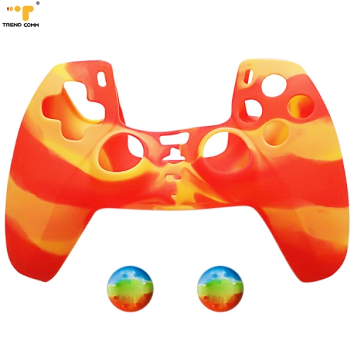New Anti-dust Cheap Promotion Camouflage Silicone Dust Shell Stick PS 5 Covers