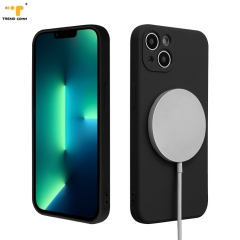 Hot Selling Luxury Silicone Cases Wireless Charging For iPhone 13 Case Magnetic Casing Magnets