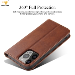 Custom Luxury Low MOQ Leather Flip Holder Wallet Case For iPhone 13 Pro Max