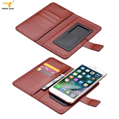 Magnetic Cell Phone Wallet Case Mobile Flip PU Leather Universal Phone Case Wholesale