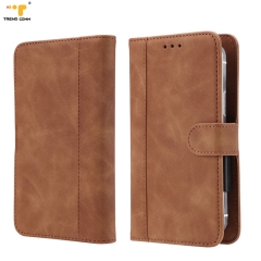 For iPhone Leather Case Magnetic Card Holder Men Women Sliding Luxury PU Designer Wallet Universal Phone Cases