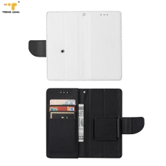 OEM ODM Blank Insert Design Multi Card Holder Adhesive Leather PU Genuine Luxury Rotating