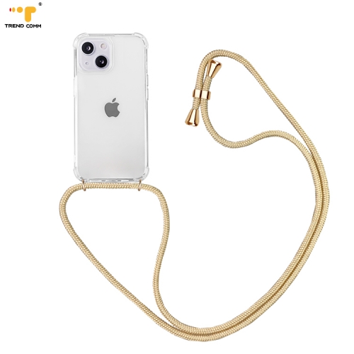 Free Sample Wholesale PPM Necklace Cell Phone Case Clear TPU Acrylic With Bling Crossbody Hop For iPhone 13 Pro Max
