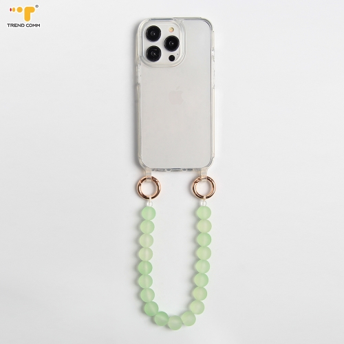 Protect Wholesale Diy High quality charm lanyard Custom Luxury chain Bracelet Case Phone Wrist Strap Beads
