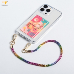 Beauty luxurious custom chain diamond DIY Wholesale Customised Strap Phone Case For iPhone 11 12 13 Series