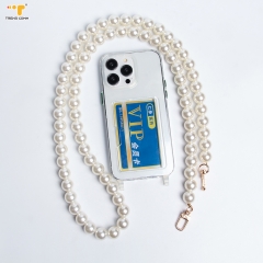 Fashion wholesale necklace DIY Jewelry Luxurious lanyard custom neck chain logo for women Case Phone