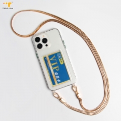 2023 New Luxury Factory wholesale fashion necklace lanyard mobile phone chain pearl cross body charm strap