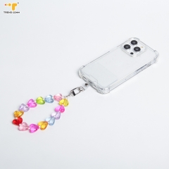 New Trendy 2023 universal crossbody lanyard chain back clip Custom wrist strap Phone acrylic for accessories link