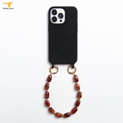 Crossbody necklace universal leather belt clip Custom cell phone case waterproof bag pouch silicone lanyard strap