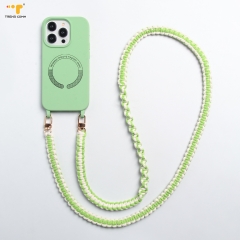 Candy color clear necklace smart chest universal cell neck strong pouch waterproof mobile phone lanyard crossbody