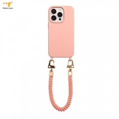 Rope hand wrist lanyard for universal shoulder chest mobile phone straps hang around neck ring original for iphone 14 pro m