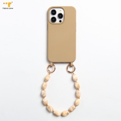 2023 Wrist crossbody universal strap hang around neck acrylic custom beaded multi color diy phone case charms