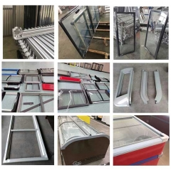 Cold extrusion Customized Different Colors Pvc Plastic Profile for Freezer glass freezer windows and door pvc extrusion plastic  Hard pvc profile