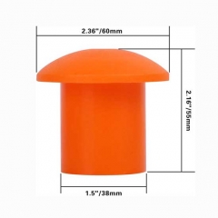Scaffold Mushroom Rebar Caps, Approved Plastic Rebar Safety Protective End Caps for Industry Construction Safety, Suitable for 2/5-1.2 Inch Rebar Stak
