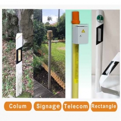 PVC Warning Column  Rectangle Colum delineator Custom Traffic Cones  Delineator tubes Flexible Delineator Posts  Road flexible delineator post bollard