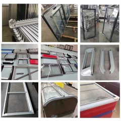 Customized Different Colors Pvc Plastic Profile for Freezer glass freezer windows and door pvc extrusion plastic Hard pvc profile extruding Injection
