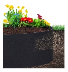 Plastic Landscape Edging 100mm x 3mm x 30m Grass Border and Root Barrier polyethylene Garden Border Edging Rigid Easy cut to Length