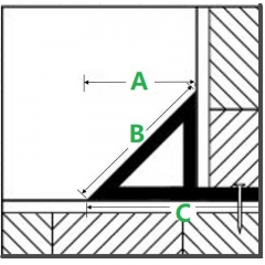 PVC Chamfer Model :KT30, Formwork Accessories,Corner Fillets ,plastisleeve, formwork spacers,Corner Chamfer, Angle Fillets,Chamfer list with nailing frame