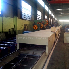 Color Stone sand blasting coated line roofing sheet roll forming machine