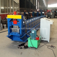 China cold roll forming half round rain spout aluminium gutter making machine