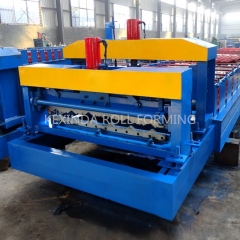 Shopkeeper prefab house metal roofing glazed wall tile cover roll forming machine for making glaze tile machine