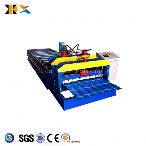 Tuiles de couleur en acier de toiture en tôle émaillée formant le rouleau de machine formant des machines