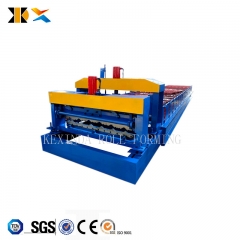 Shopkeeper prefab house metal roofing glazed wall tile cover roll forming machine for making glaze tile machine