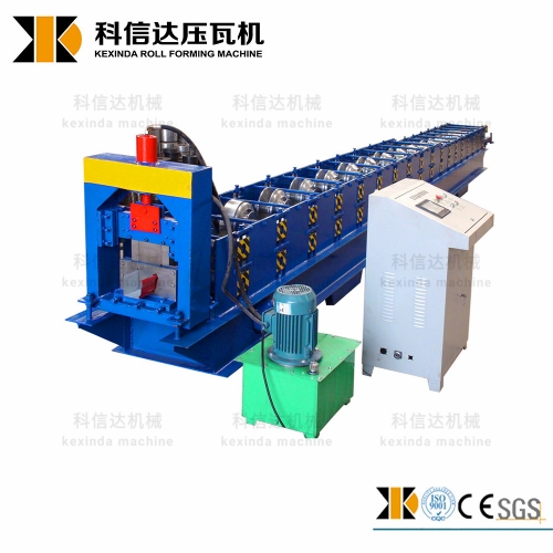 steel roofing metal water rain gutter roll forming making machine