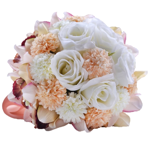 Artificial Rose Lily Wedding Flower Bouquet