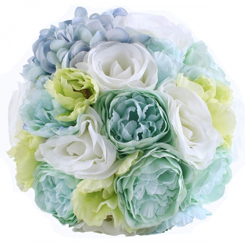 Beach Wedding 9" Artificial Flower Rose Bouquet