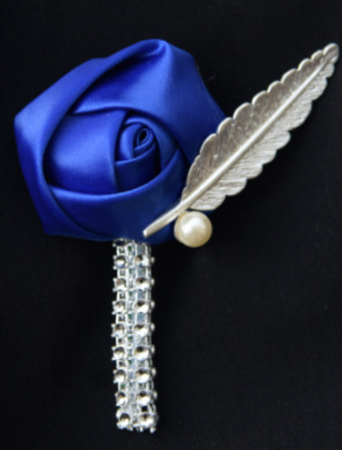 Rose Boutonniere with Pin for Prom Party Wedding