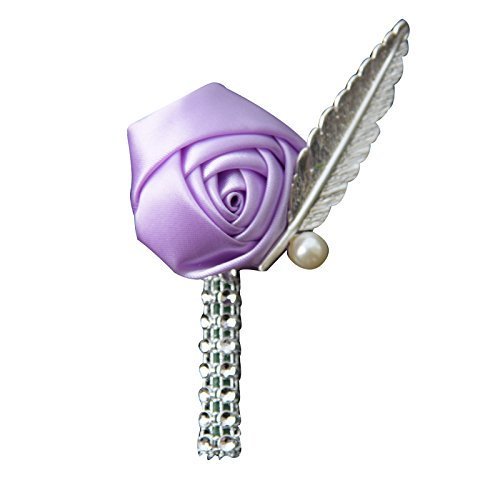 Rose Boutonniere with Pin for Prom Party Wedding