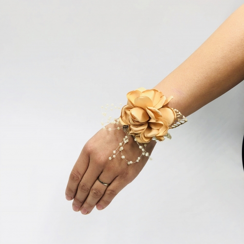 Silk Flower Classic Wrist Corsage for Prom Party Wedding