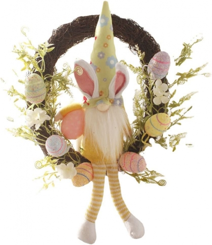12” Gnome Spring Easter Wreath Garland