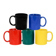 Glossy Full Color Ceramic Mug-Black