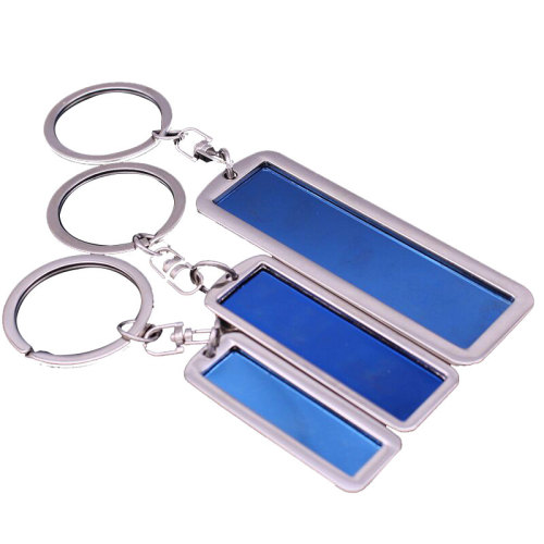 Metal rectangular keychain - frame-L