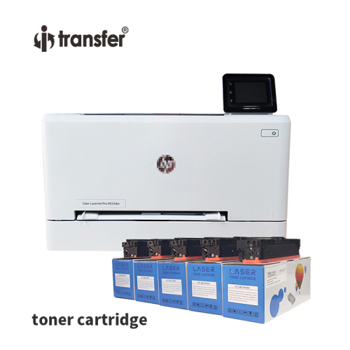 HP White Laser Printer with CMYKW five toner