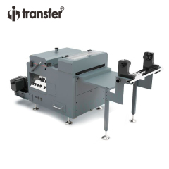 Rollo a rollo de polvo automático de tamaño A3 DTF sacudiendo la máquina para prendas de vestir