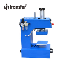 Máquina neumática de prensa de calor con logotipo
