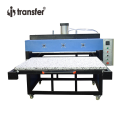 Máquina neumática de prensa térmica de doble estación de gran formato