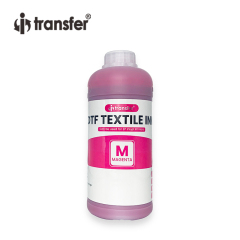 1L Textile Pigment Ink for DTF Printing CMYK + White Ink Dtf Ink Direct Printing on Cotton Any Fabric Materials