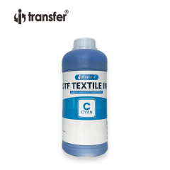 1L Textile Pigment Ink for DTF Printing CMYK + White Ink Dtf Ink Direct Printing on Cotton Any Fabric Materials